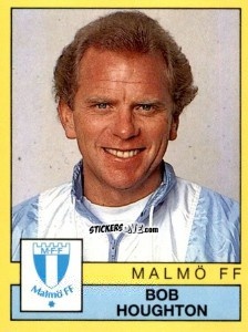 Sticker Bob Houghton - Fotboll 91. Allsvenskan och Division 1 n. 124 - Panini