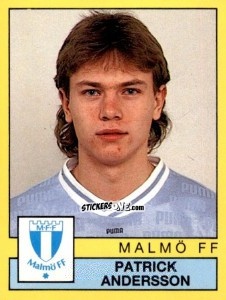 Sticker Patrik Andersson - Fotboll 91. Allsvenskan och Division 1 n. 127 - Panini