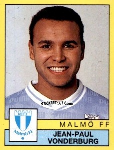 Sticker Jean-Paul Vonderburg - Fotboll 91. Allsvenskan och Division 1 n. 129 - Panini