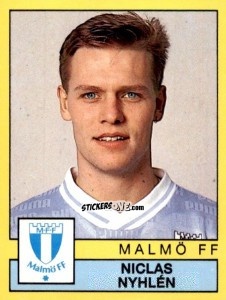 Sticker Niclas Nyhlén - Fotboll 91. Allsvenskan och Division 1 n. 131 - Panini