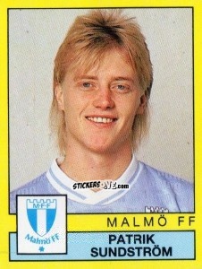 Sticker Patrik Sundström - Fotboll 91. Allsvenskan och Division 1 n. 134 - Panini