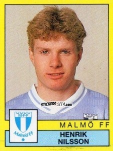 Sticker Henrik Nilsson - Fotboll 91. Allsvenskan och Division 1 n. 143 - Panini