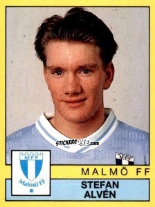 Cromo Stefan Alvén - Fotboll 91. Allsvenskan och Division 1 n. 144 - Panini