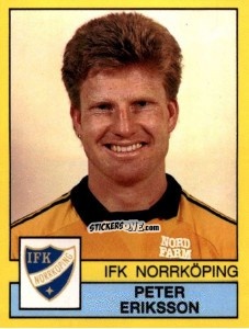 Sticker Peter Eriksson - Fotboll 91. Allsvenskan och Division 1 n. 150 - Panini