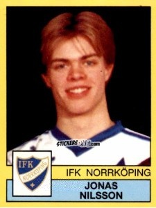 Sticker Jonas Nilsson - Fotboll 91. Allsvenskan och Division 1 n. 164 - Panini