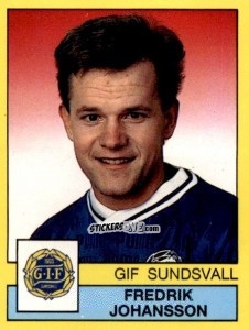 Cromo Fredrik Johansson - Fotboll 91. Allsvenskan och Division 1 n. 178 - Panini