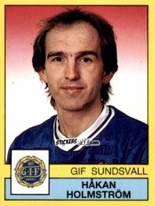 Cromo Håkan Holmström - Fotboll 91. Allsvenskan och Division 1 n. 182 - Panini