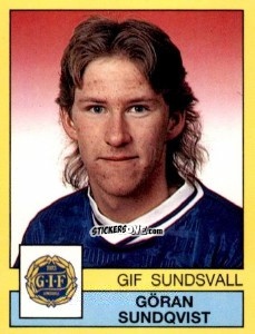 Cromo Göran Sundqvist - Fotboll 91. Allsvenskan och Division 1 n. 187 - Panini