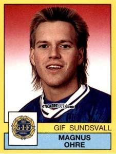 Cromo Magnus Ohre - Fotboll 91. Allsvenskan och Division 1 n. 188 - Panini