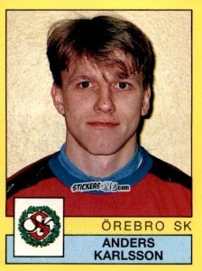 Cromo Anders Karlsson - Fotboll 91. Allsvenskan och Division 1 n. 197 - Panini