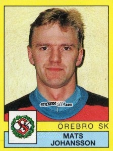 Cromo Mats Johansson - Fotboll 91. Allsvenskan och Division 1 n. 198 - Panini
