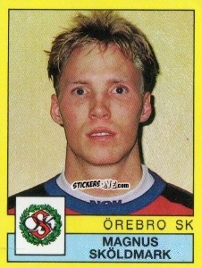 Sticker Magnus Sköldmark - Fotboll 91. Allsvenskan och Division 1 n. 201 - Panini