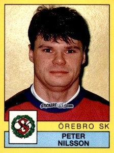 Cromo Peter Nilsson - Fotboll 91. Allsvenskan och Division 1 n. 205 - Panini
