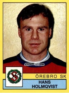 Cromo Hans Holmkvist - Fotboll 91. Allsvenskan och Division 1 n. 206 - Panini