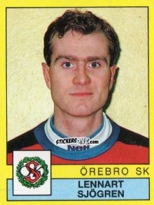 Cromo Lennart Sjögren - Fotboll 91. Allsvenskan och Division 1 n. 207 - Panini