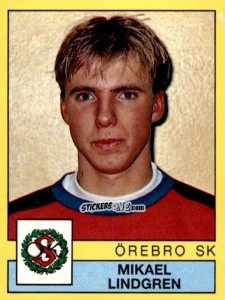 Cromo Mikael Lindgren - Fotboll 91. Allsvenskan och Division 1 n. 210 - Panini