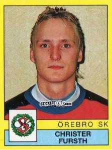 Cromo Christer Fursth - Fotboll 91. Allsvenskan och Division 1 n. 211 - Panini
