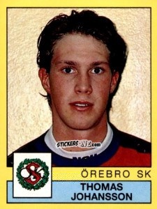 Cromo Thomas Johansson - Fotboll 91. Allsvenskan och Division 1 n. 212 - Panini