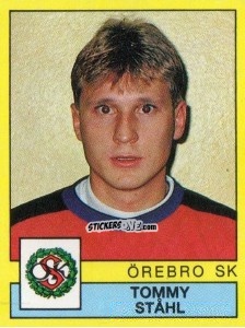 Cromo Tommy Ståhl - Fotboll 91. Allsvenskan och Division 1 n. 214 - Panini