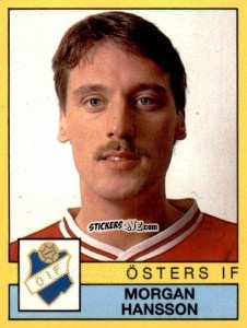 Figurina Morgan Hansson - Fotboll 91. Allsvenskan och Division 1 n. 224 - Panini