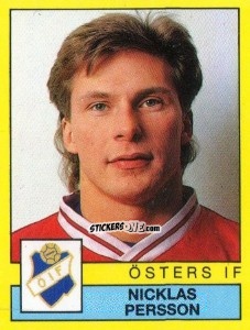 Figurina Nicklas Persson - Fotboll 91. Allsvenskan och Division 1 n. 231 - Panini