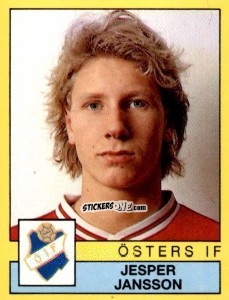 Cromo Jesper Jansson - Fotboll 91. Allsvenskan och Division 1 n. 236 - Panini