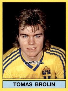 Sticker Tomas Brolin - Fotboll 91. Allsvenskan och Division 1 n. 244 - Panini