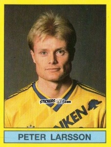 Sticker Peter Larsson - Fotboll 91. Allsvenskan och Division 1 n. 248 - Panini