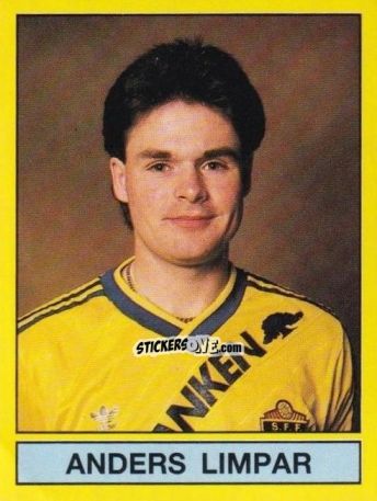 Cromo Anders Limpar - Fotboll 91. Allsvenskan och Division 1 n. 249 - Panini