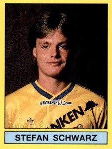 Sticker Stefan Schwarz - Fotboll 91. Allsvenskan och Division 1 n. 254 - Panini