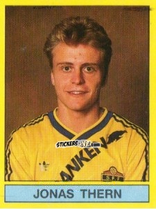 Sticker Jonas Thern - Fotboll 91. Allsvenskan och Division 1 n. 256 - Panini