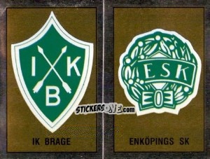 Sticker Badges - Fotboll 91. Allsvenskan och Division 1 n. 257-262 - Panini