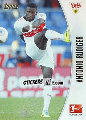 Sticker Antonio Rüdiger - Bundesliga Chrome 2013-2014 n. 196 - Topps
