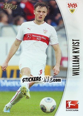 Sticker William Kvist - Bundesliga Chrome 2013-2014 - Topps