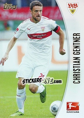 Sticker Christian Gentner - Bundesliga Chrome 2013-2014 n. 200 - Topps