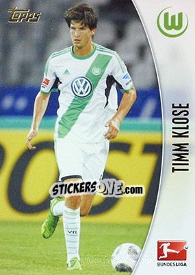 Sticker Timm Klose - Bundesliga Chrome 2013-2014 n. 206 - Topps