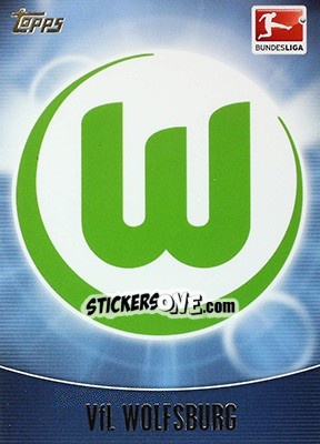 Sticker VfL Wolfsburg - Bundesliga Chrome 2013-2014 n. 232 - Topps