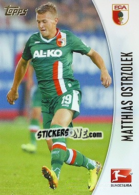Sticker Matthias Ostrzolek - Bundesliga Chrome 2013-2014 - Topps