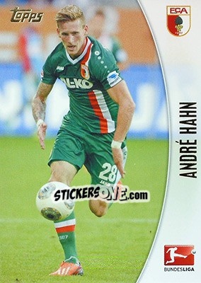 Sticker André Hahn - Bundesliga Chrome 2013-2014 n. 9 - Topps