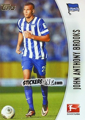 Sticker John Anthony Brooks - Bundesliga Chrome 2013-2014 - Topps