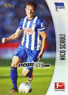 Sticker Nico Schulz - Bundesliga Chrome 2013-2014 n. 17 - Topps