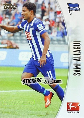 Sticker Sami Allagui - Bundesliga Chrome 2013-2014 - Topps