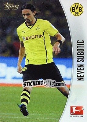Sticker Neven Subotic - Bundesliga Chrome 2013-2014 n. 46 - Topps