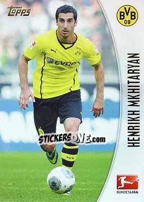 Sticker Henrikh Mkhitaryan - Bundesliga Chrome 2013-2014 n. 53 - Topps