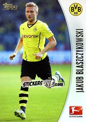 Sticker Jakub Blaszczykowski - Bundesliga Chrome 2013-2014 n. 56 - Topps