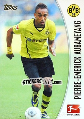 Sticker Pierre-Emerick Aubameyang - Bundesliga Chrome 2013-2014 - Topps