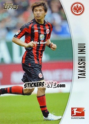 Sticker Takashi Inui - Bundesliga Chrome 2013-2014 - Topps