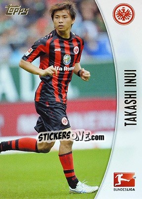 Sticker Takashi Inui - Bundesliga Chrome 2013-2014 n. 67 - Topps