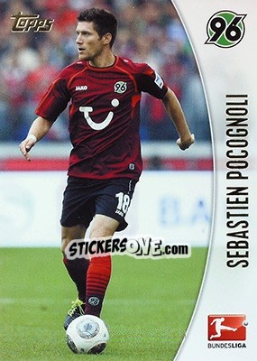 Sticker Sebastien Pocognoli - Bundesliga Chrome 2013-2014 - Topps