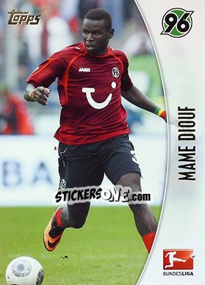 Sticker Mame Diouf - Bundesliga Chrome 2013-2014 n. 102 - Topps